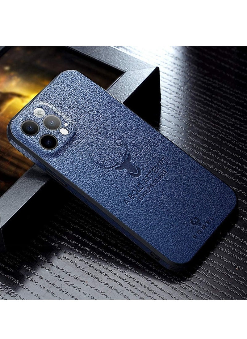 Generic - iPhone 13 Pro Max Solid Color Case Leather All Inclusive Elk Pattern Case - Image 1