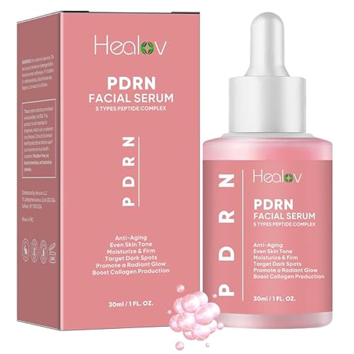 Healov سيروم PDRN – سيروم وجه ببتيد مجدد مع DNA السلمون – العناية بالبشرة الكورية لمكافحة الشيخوخة، الترطيب، تعزيز الكولاجين، وإصلاح الحاجز – العناية بالبشرة اليومية المشرقة للبقع الداكنة وتفاوت اللون - Image 1