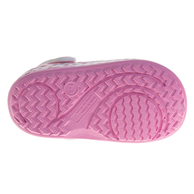Josmo Minnie Mouse Girls Clog Sandals Slip-On Slides Closed Toe Clogs with Backstrap Summer Beach Pool Shoes- Pink 7-8 Toddler - Image 4