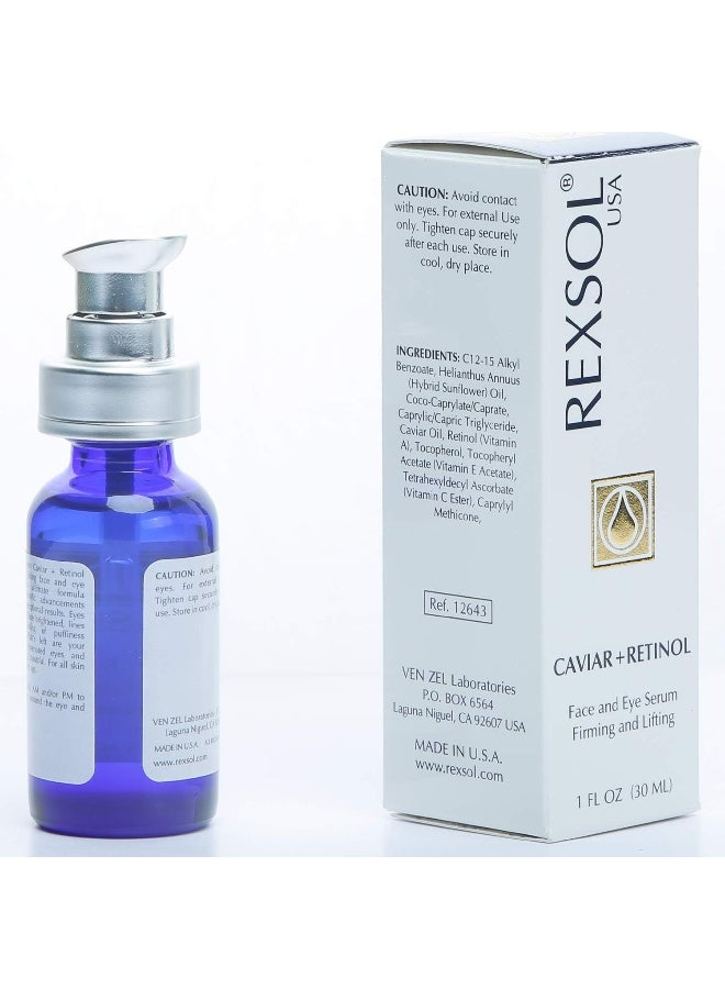 REXSOL Caviar + Retinol Face And Eye Serum Firming And Lifting - Image 4