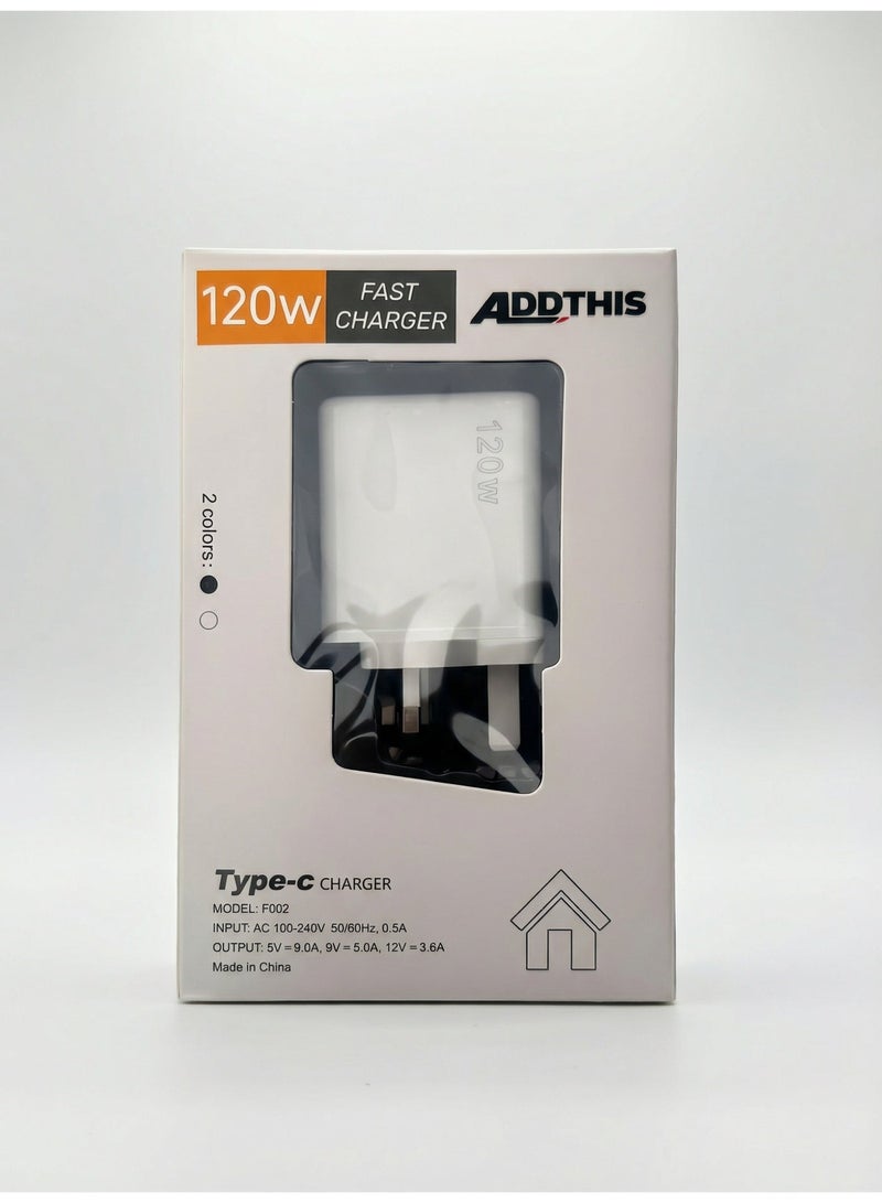 أضف هذا شاحن سريع متعدد المنافذ للهواتف المحمولة/الأجهزة اللوحية بقوة 120 وات - Image 3