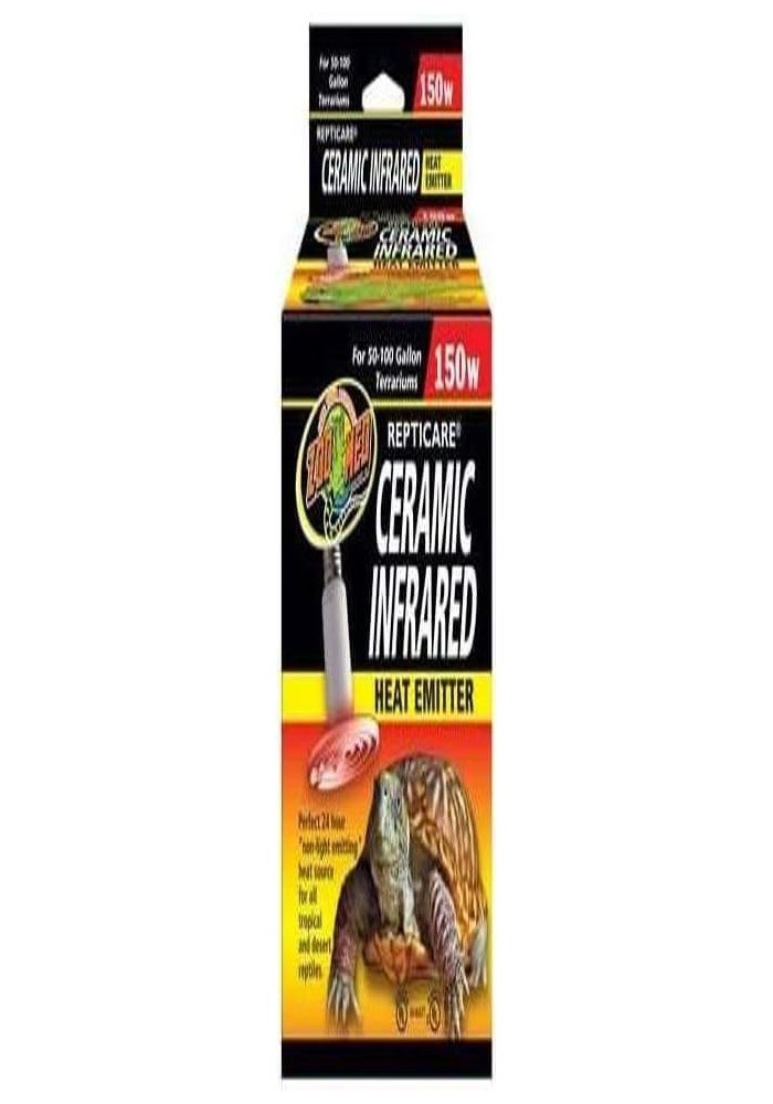 Zoo Med CE-150 Ceramic Infrared Heat Emitter, 150 Watt for Reptiles and Amphibians