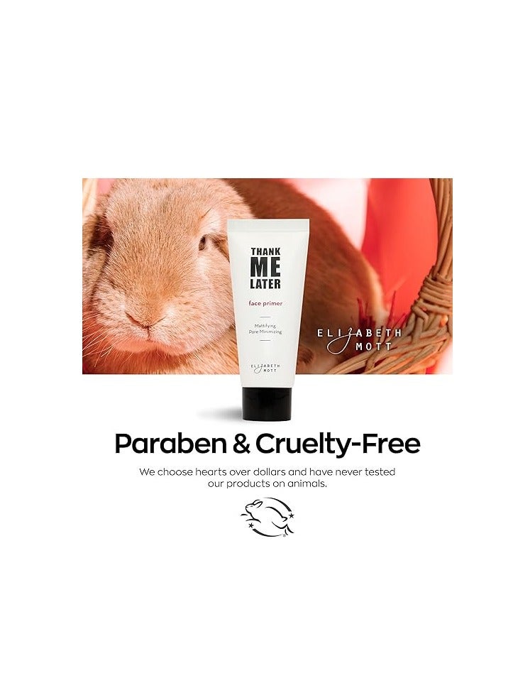 إليزابيث موت Elizabeth Mott Thank Me Later Face Primer - Mattifying Makeup Base Primer للتحكم في اللمعان والزيت - تقليل المسام ، يخفي التجاعيد والخطوط الدقيقة. - Image 5