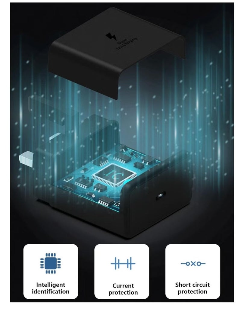 JAJEEK 2024 New 45W Type C Super Fast PD 3.0 Charger for Samsung S24 Ultra/S24/S23 Ultra/S23/S22 Ultra/S22/S21/S20/Z Fold 6 5 4/Z Flip 6 5 4/Galaxy Tab S9 S8 S7 A9 Adapter 5A USB C to C Cable - Image 4