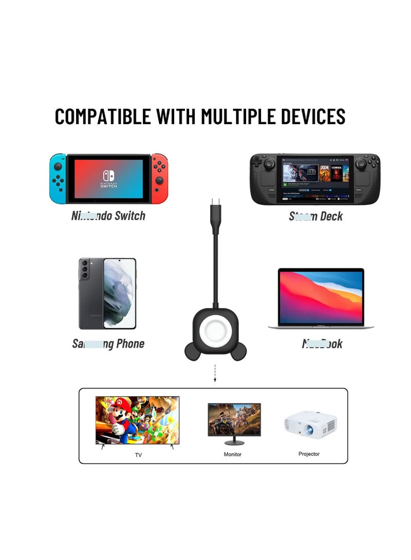 Y&D Switch Dock, fit for Nintendo Switch, Portable TV Docking Station with HDMI USB 3.0 Port and C Charging, Compatible Steam Deck MacBook Surface Samsung Phone…  - Image 5