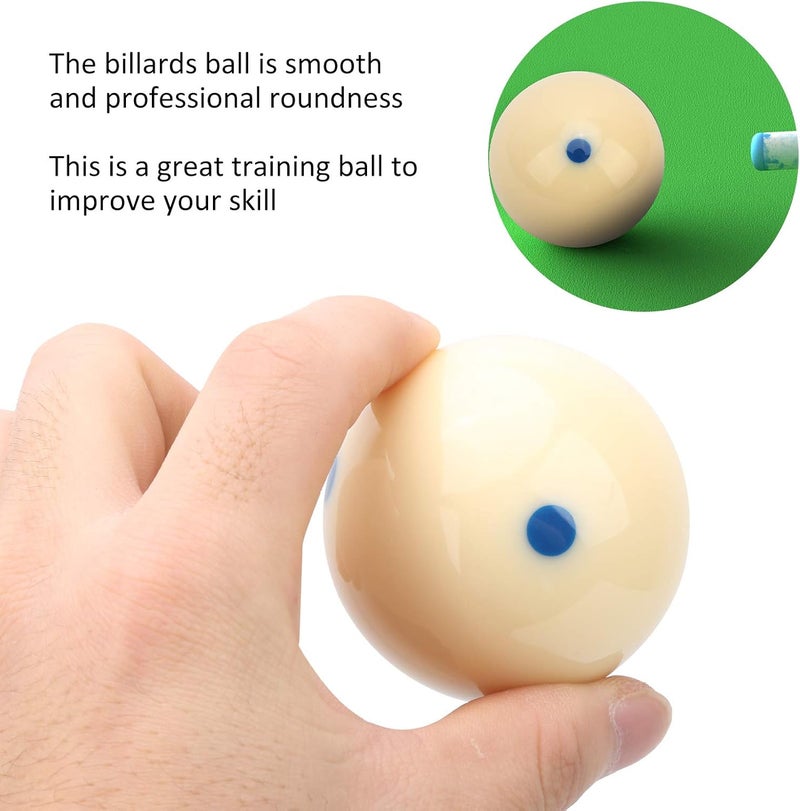 Junlucki Pool Standard Ball - Resin Dot-Spot Cue Billiard Accessory for Training (Blue Dot) - Image 2