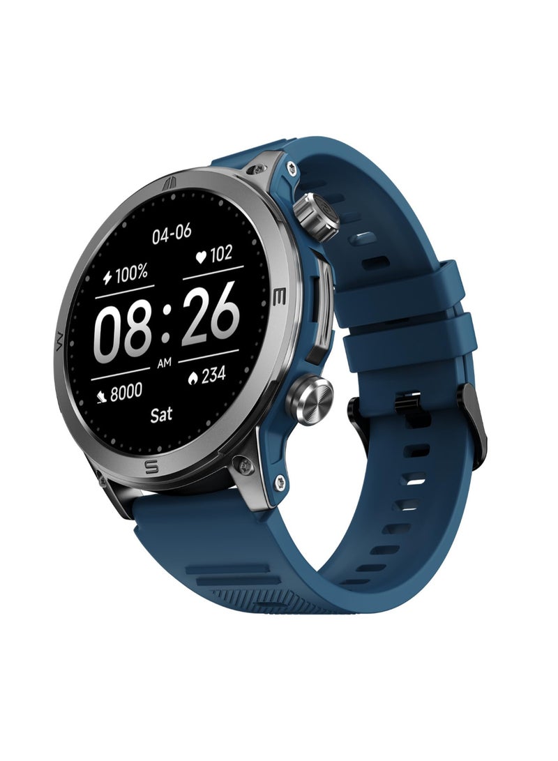 Noise Endeavour Rugged Design 1.46" Amoled Display Smart Watch, Bt Calling, Sos Feature, Rapid Health & 100+ Sports Modes Teal Blue - Image 1