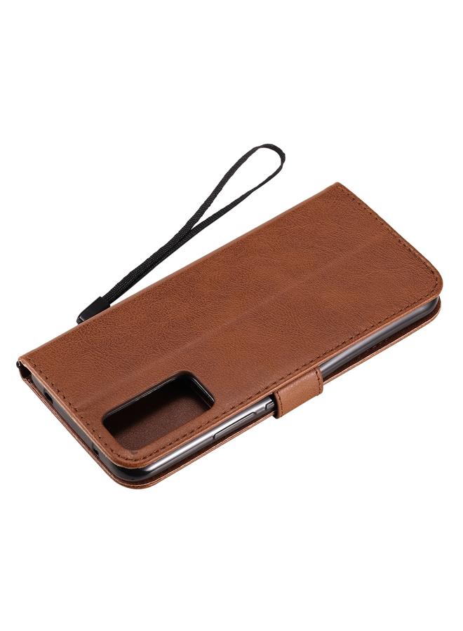 جرين تايجر جراب لهاتف Huawei Honor 30، جراب جلدي واقي قابل للطي أفقيًا بلون سادة مع حامل وفتحات للبطاقات ومحفظة وحبل - Image 4