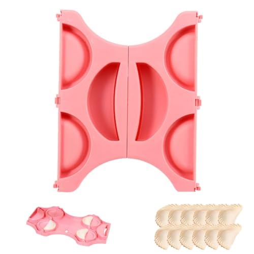 HASTHIP® Dumpling Press Maker Tool, Pie Wonton Dough Press Mold with 4 Compartments, Dumpling Maker Machine, Pie Maker Mold, Home Kitchen Dough Press Mold - Image 1