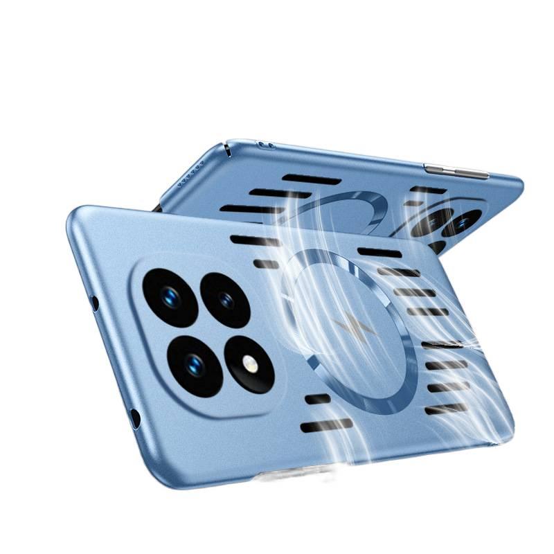 BB غطاء MagSafe بPC لـ Redmi Note 14 Pro مع مغناطيس قوي وتبديد الحرارة المغناطيسي مع تبديد الحرارة باللون Silver باللون الفضي باللون الأحمر - Image 4