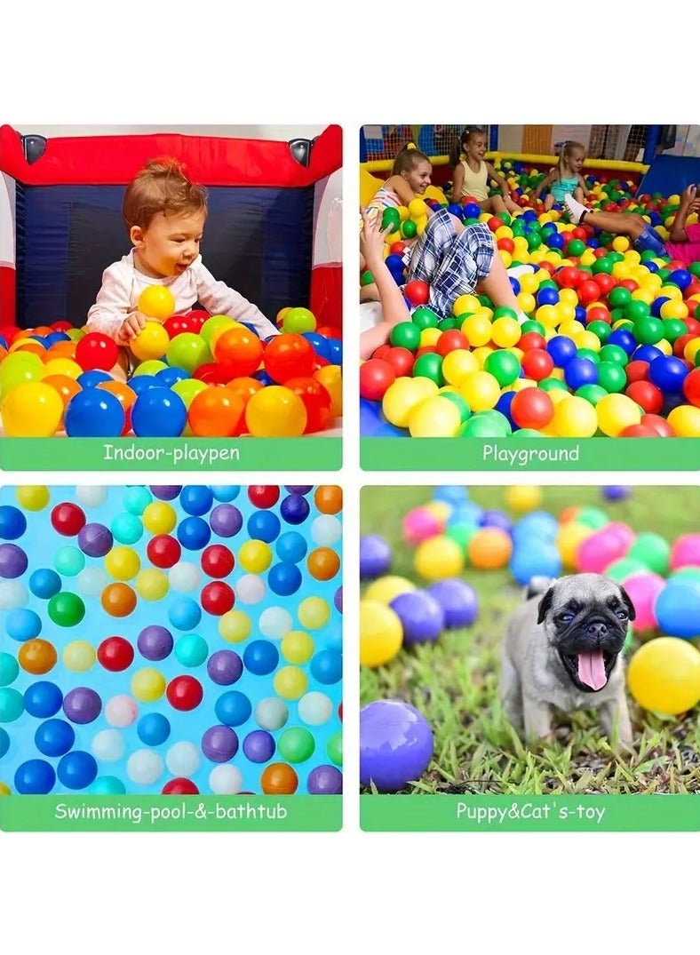 ليموس مجموعة كرات اللعب الناعمة من Ocean Pit وخيام اللعب متعددة الألوان للأطفال من سن سنة فما فوق - بلاستيك متين، متعة خارجية (ألوان متنوعة) - Image 5