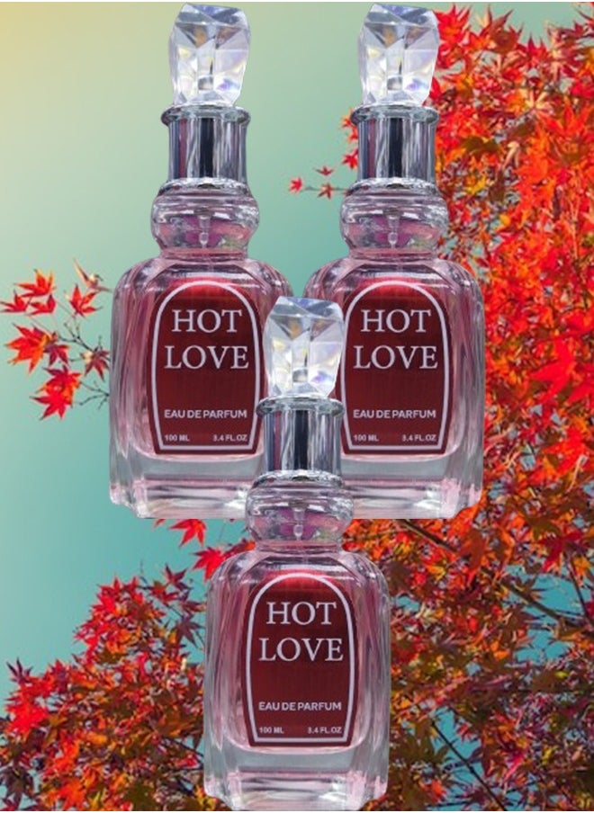 هوت 3 قطع عطر هوت لاف 100 مل  - Image 1