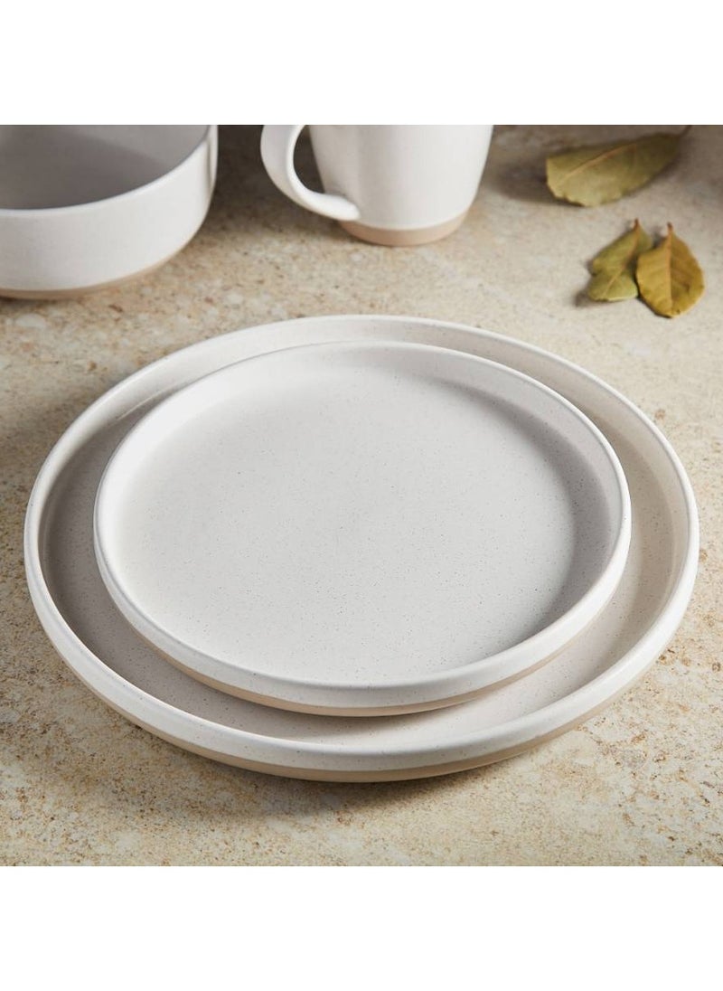 12 Pcs Dinner Set Porcelain Dinner Set 4x Dinner Plates 4x Side Plates 4x Soup Bowl - Brooklyn