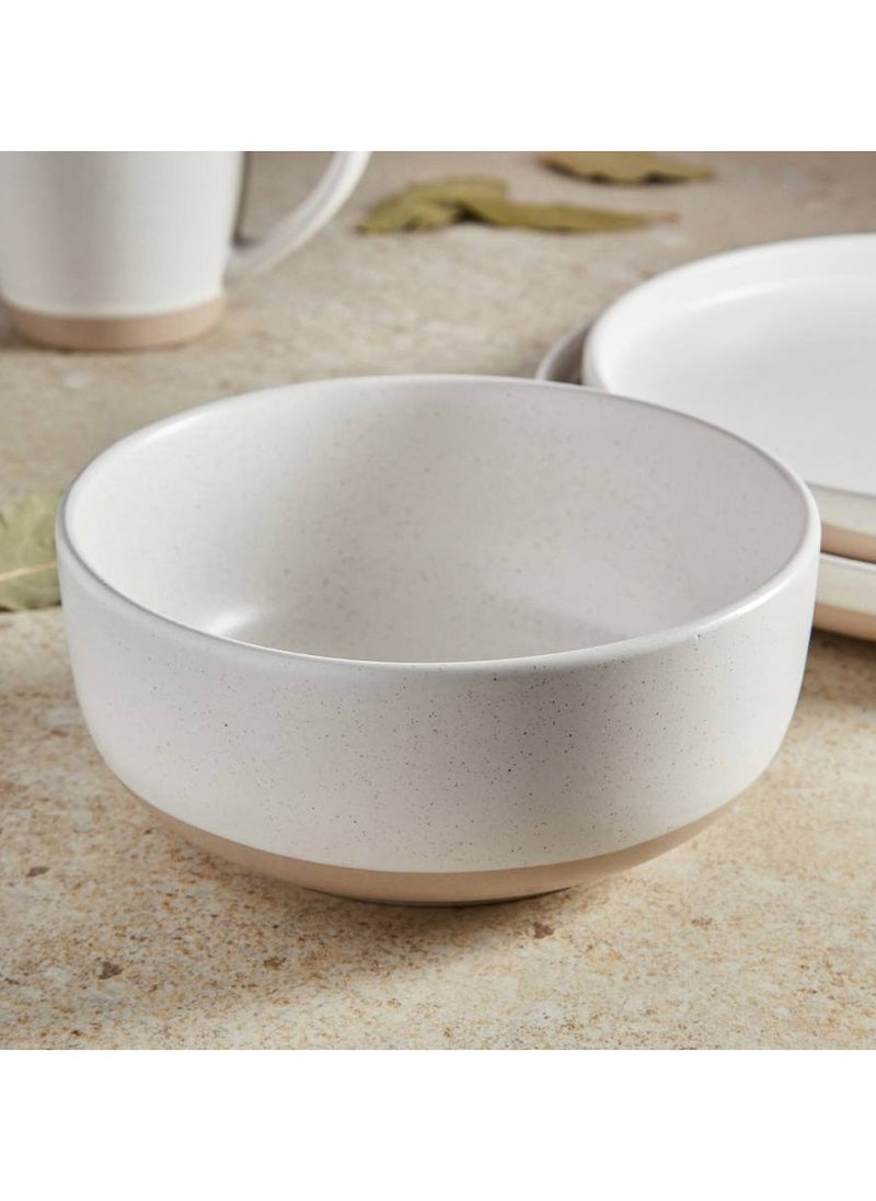 12 Pcs Dinner Set Porcelain Dinner Set 4x Dinner Plates 4x Side Plates 4x Soup Bowl - Brooklyn