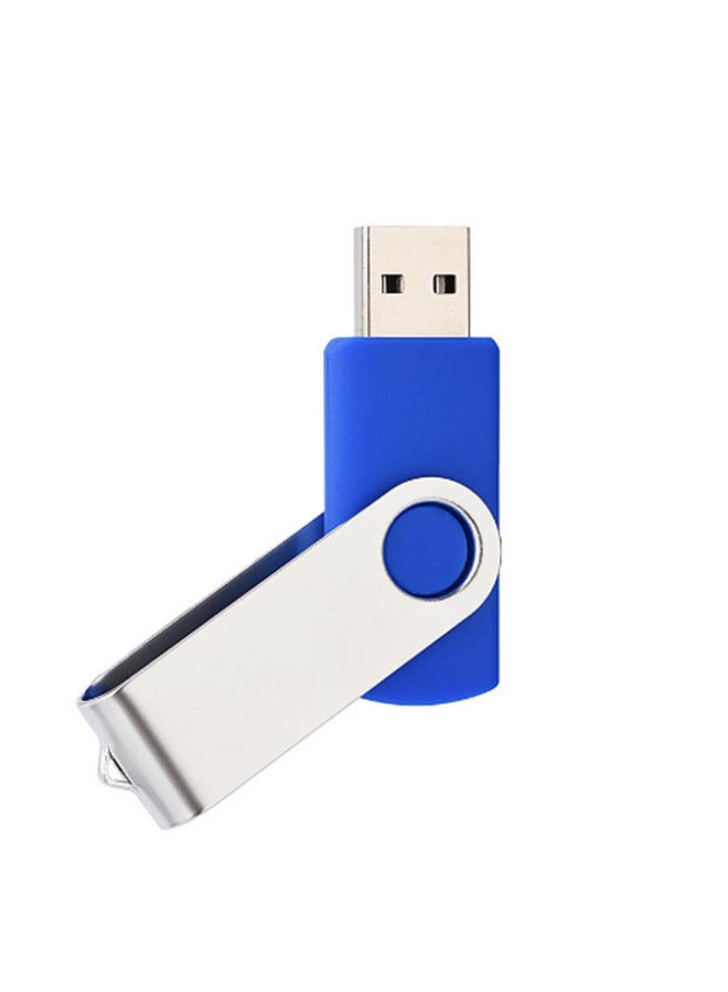 Bidding USB Flash Disk High-speed Creative Business Gift USB Flash Disk Two-side Printing Advertising Enterprise 128G Metal Car USB Flash Disk-Color:Blue-Capacity:2.0 4GB - Image 1