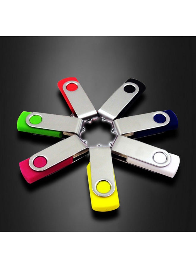 Bidding USB Flash Disk High-speed Creative Business Gift USB Flash Disk Two-side Printing Advertising Enterprise 128G Metal Car USB Flash Disk-Color:Blue-Capacity:2.0 4GB - Image 2