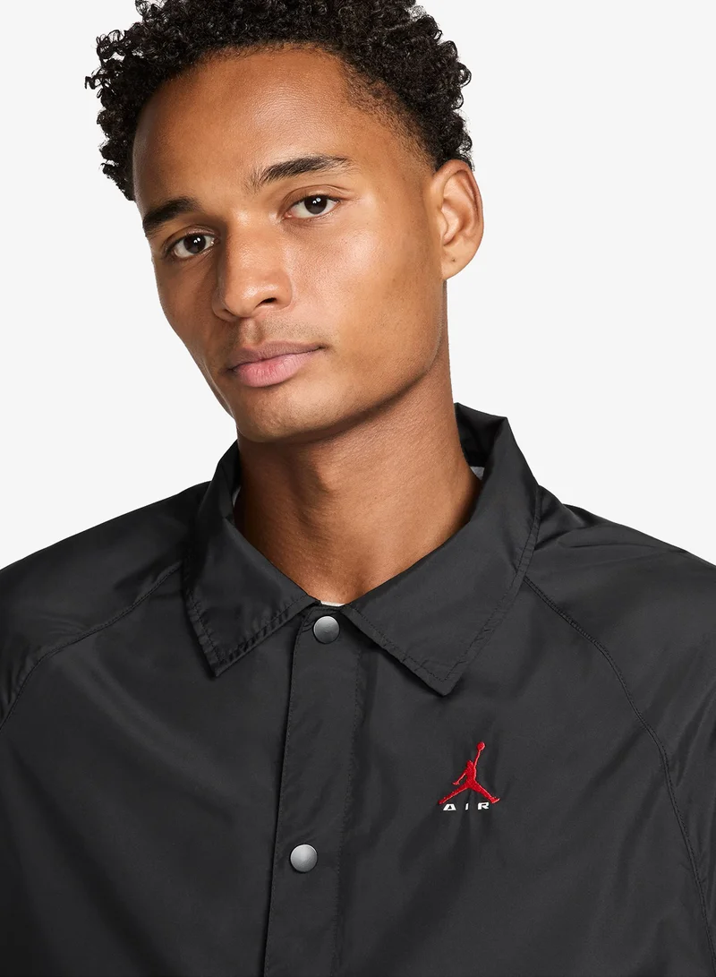 Jordan BLACK/(WHITE) Brooklyn Coaches Jacket for Men | Best Price UAE