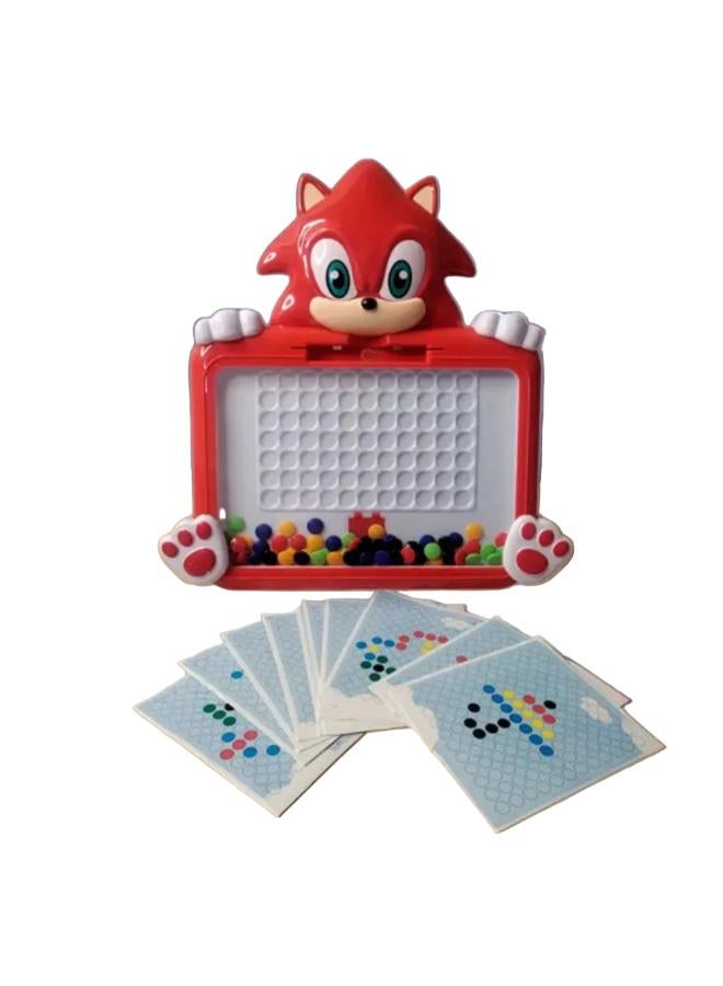 FOR BABY Sonic Animal Magnetic Drawing Board 60 Pcs – Red - Image 1
