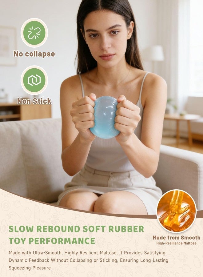 TLM Coconut Oil Squishy - 2026 New Coconut Oil Stress Ball, Slow Rising Squishy, 100% Odorless, Non-Sticky, Easy to Clean, Improving Focus, Or Easing Tension During Study, Work, Or Relaxation (Yellow) - Image 4