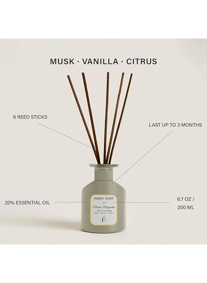 erorex - Musk Magnolia Oil Diffuser Weight 200Ml Dimension 8.5 - Image 1