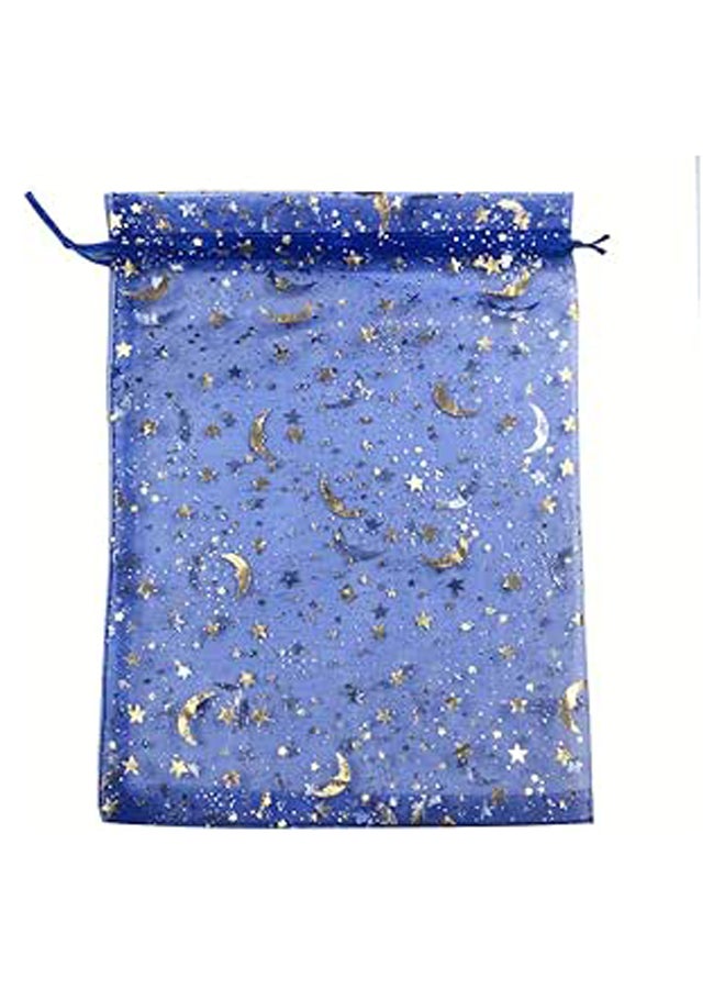 100 Moon Star Organza Drawstring Pouches for Jewelry  - Image 1