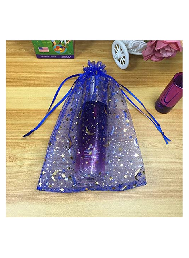 100 Moon Star Organza Drawstring Pouches for Jewelry  - Image 3