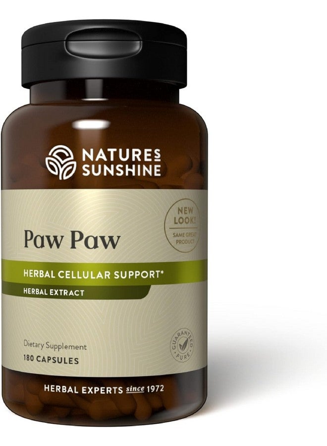 Nature's Sunshine Paw Paw Cell-Reg, 180 Capsules | Contains over 50 Acetogenins to Modulate ATP Production and Blood Supply - Image 1
