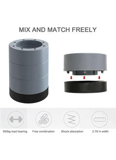black sparrow black sparrow Washing Machine Stand Refrigerator Stand Anti Vibration Pads for Washing Machine Washer Dryer Anti Slip Furniture Pads Sofa Table Chair Riser Leg Anti Walk Rubber PadPack of 4  - Image 4