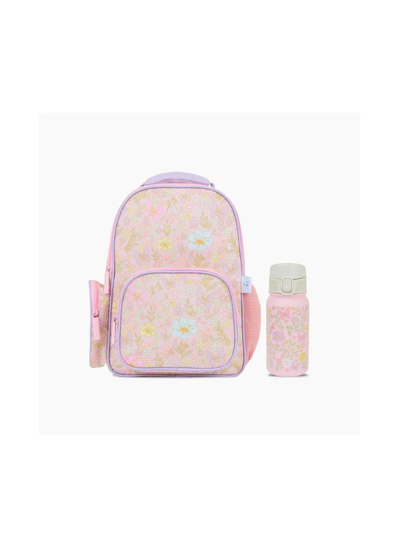 Little IA  Botanica Backpack and Water bottle Set - Small for Women | Best Price UAE