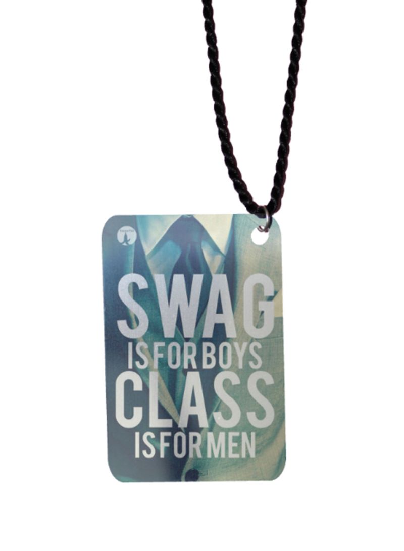 RKN English Phrases Printed Car Mirror Pendant - Image 1