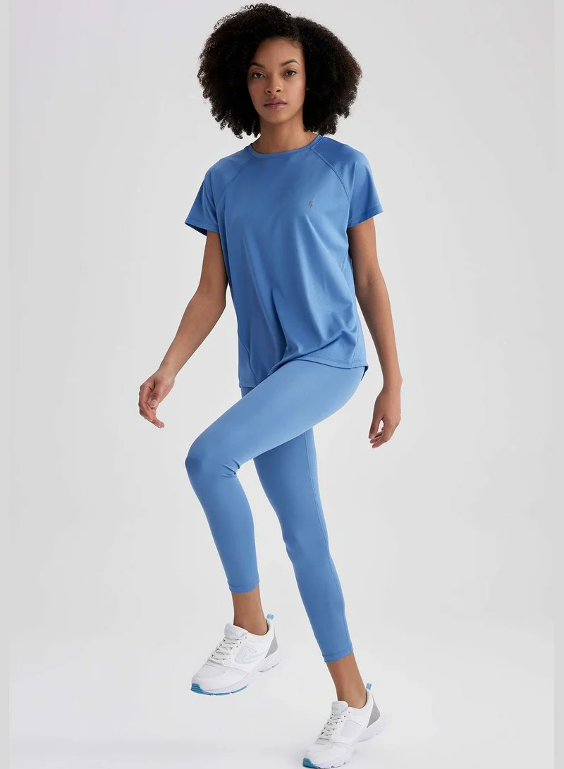 DeFacto Woman Crew Neck Knitted Short Sleeve T-Shirt