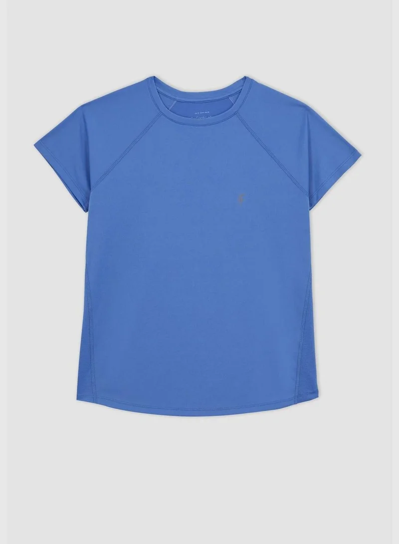 DeFacto Woman Crew Neck Knitted Short Sleeve T-Shirt