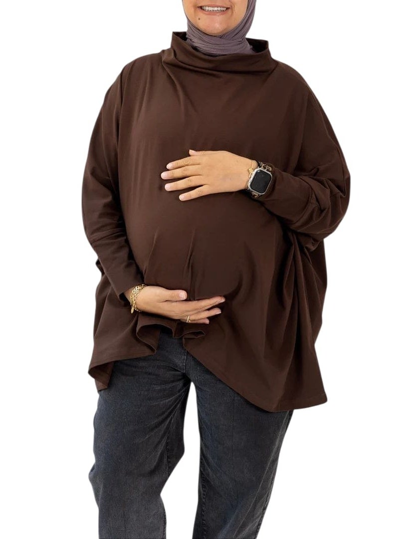 تيشرت للحوامل دوبل سيز ماتريال قطن - Image 1