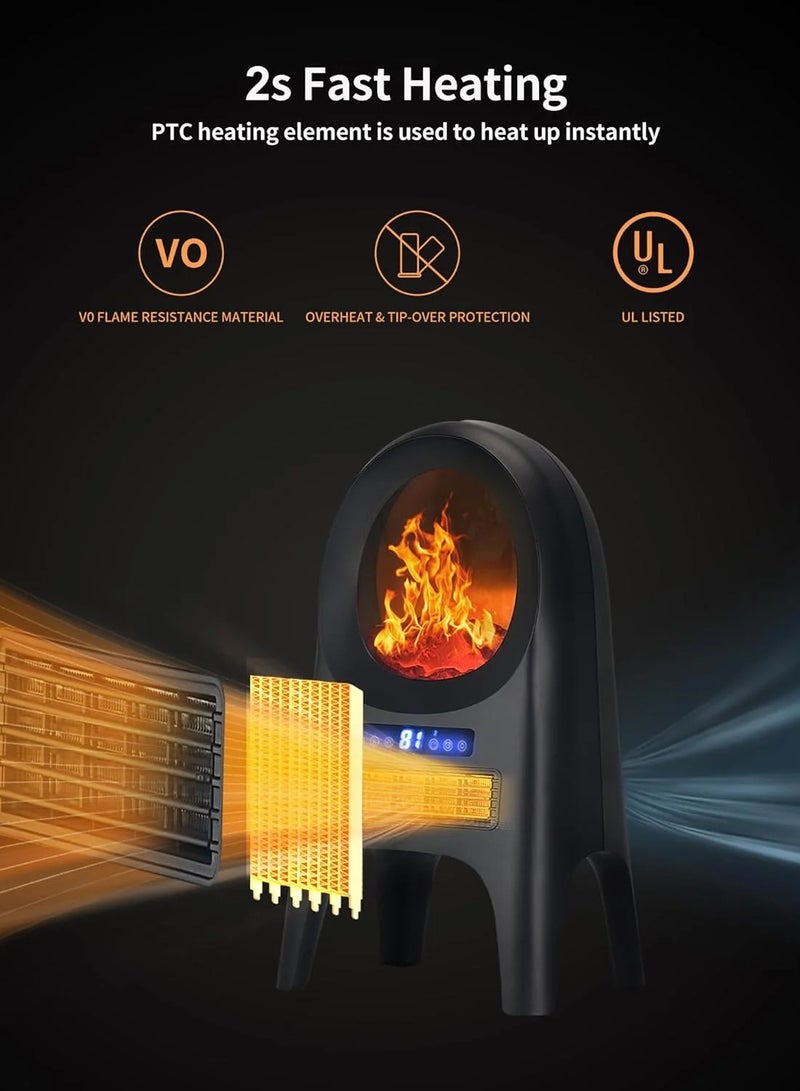 Winning Star ST-4091 2000W Portable Electric Space Heater Fan with LED Display, Remote Control & Safety Shut-Off – Fast Heating for Home & Office - Image 4