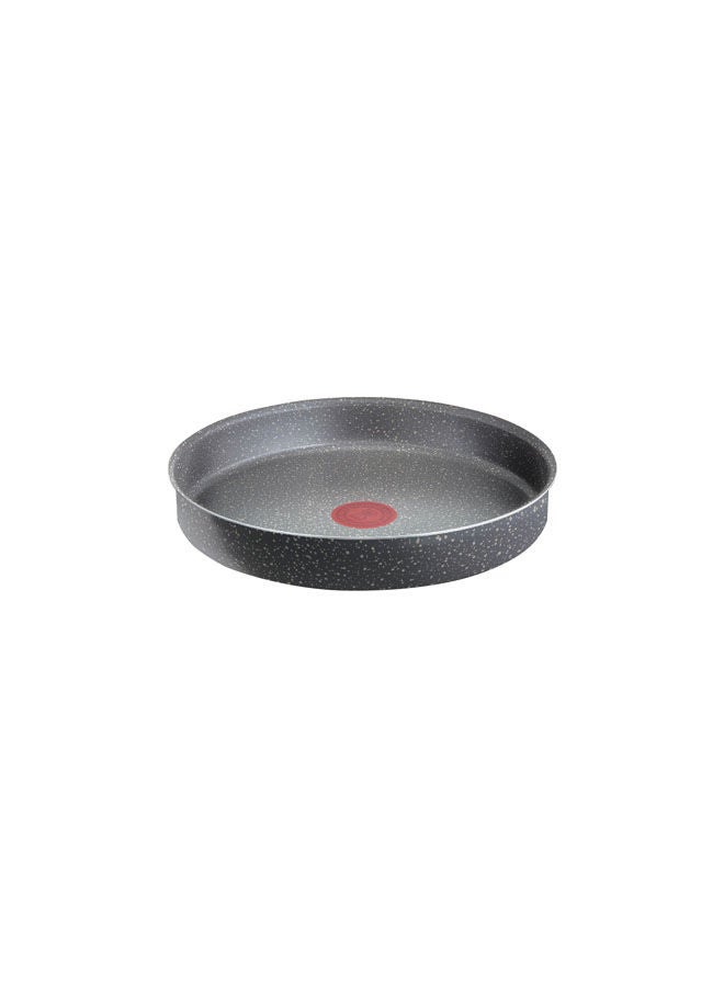 Cook Natural Round Oven Tray Black