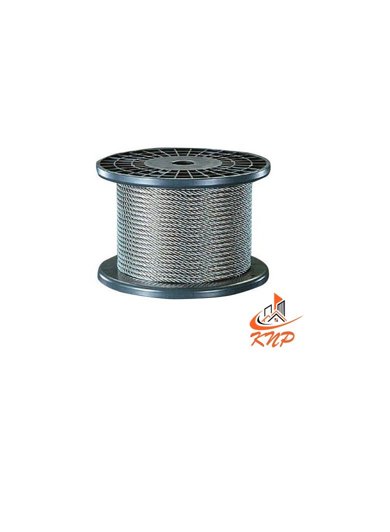 KNP Galvanised Steel Wire Rope - 100 Meter 4mm - Image 2