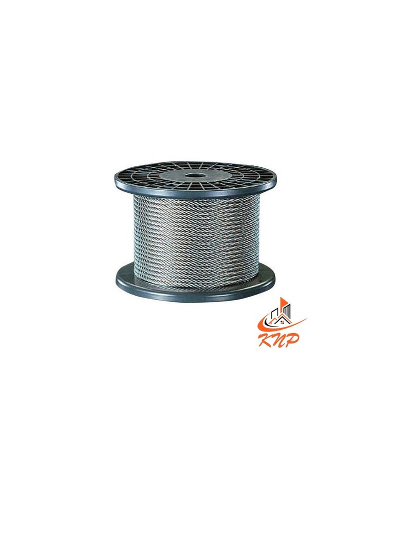 KNP Galvanised Steel Wire Rope - 100 Meter 4mm - Image 3