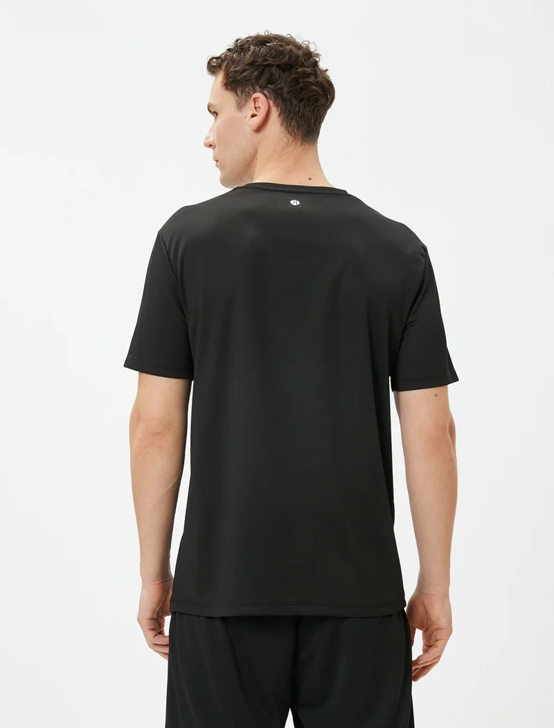 كوتون Sports T-Shirt Printed Football Theme Crew Neck Short Sleeve