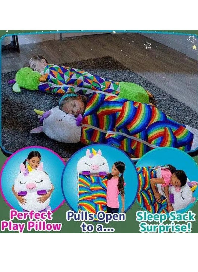 Cool Baby COOLBABY Kids Cartoon Lazy Warm Sleeping Bag Foldable Cartoon Animal Sleeping Bag Suitable For Children Playing And Camping  - Image 4