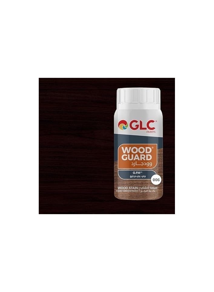 GLC High Quality Wood Stain for Wood Surfaces, 0.250 L (Brown #06)