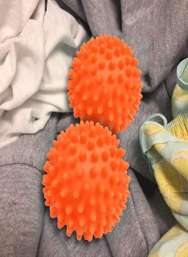 REGENT Reusable Orange Dryer Balls - 2.75" Eco-Friendly Fabric Softener Alternative for Laundry - Reduces Drying Time & Static, Softens Clothes Naturally - Image 3