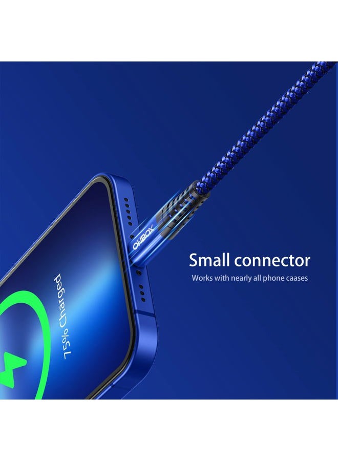 ohbox USB C to Lightning Cable 6FT 2Pack Apple MFi Certified iPhone Fast Charger Type c to Lightning CableNylon Braided iPhone Cord Compatible with iPhone 14 13 12 Pro Max 11 X XS XR 8 Plus iPad - Image 5