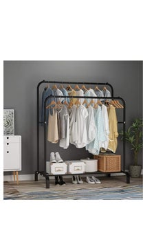 ALMUFARREJ Clothes Organizer And Holder Metal Stand 96x44x162 cm Black  - Image 2