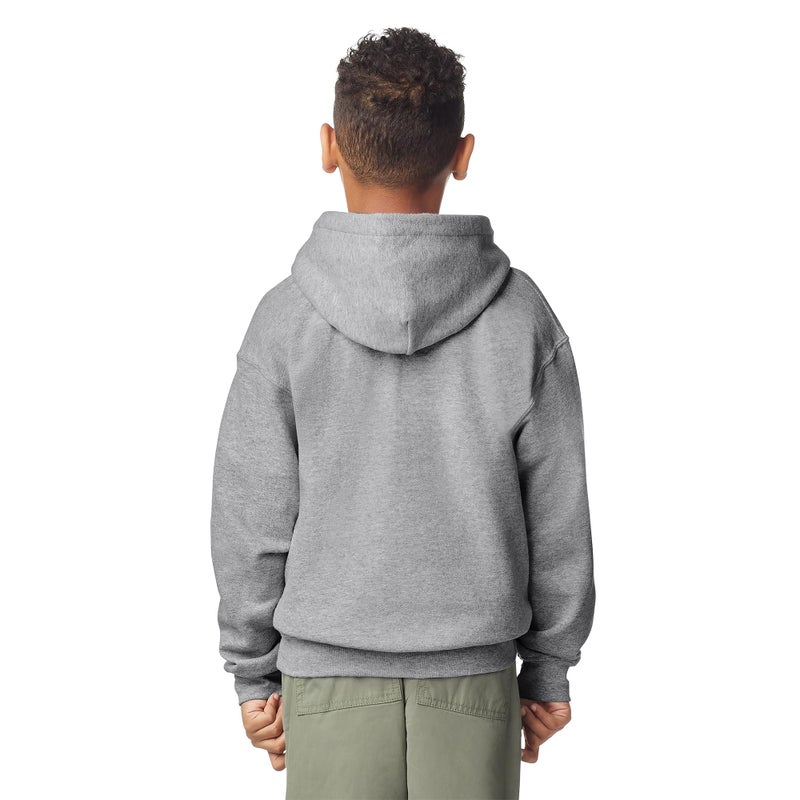 Gildan Youth Hoodie Sweatshirt, Style G18500B, Sport Grey, Large - Image 2