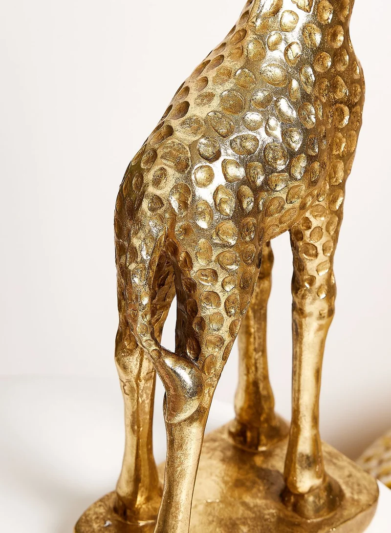 Noire Edit 51.5Cm Giraffe Ornament Gold In Mail Order Packaging