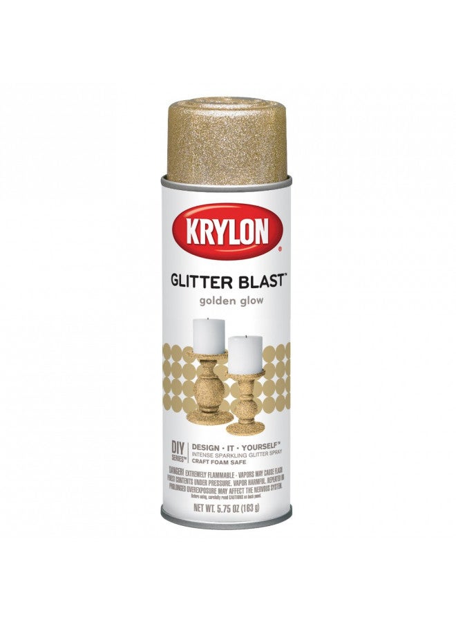 Krylon K03801A00 Glitter Blast Glitter Spray Paint for Craft Projects, Golden Glow, 5.75 oz - Image 2