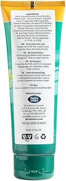 Dermatonics Sensory Foot Scrub Exfoliates and Enriches With Essential Lime Oil and Coconut Shell Suitable for Vegan Gently Buffs Away Hard Foot Skin 125 ml - Image 4