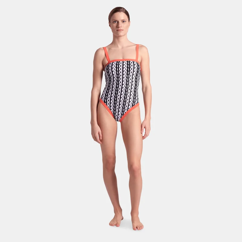 arena Women's Monogram One-Piece Swimsuit