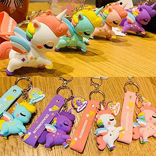Tera13 TERA 13 Unicorn Theme Keychain for Kids (1 Pcs) - Metal Hook Keyring, Stylish Return Gifts for Girls - Image 4