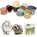 Mooydee 8 Pcs Stacking Cups for Rabbits Guinea Pig Reusable MultiColored Bunny Toy Rabbit Toys of Different Sizes Safe Plastic Nesting Toys for Bunny Small Animals Hiding Food and Playing - Image 3